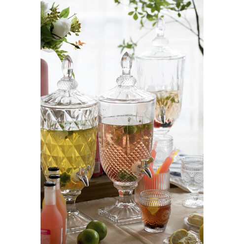 Anita Clear and Polished Silver Drink Dispenser