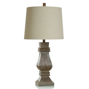 Roanoke 30.25 inch 150.00 watt Brown Brushed Table Lamp Portable Light