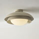 Jensen 1 Light 17.75 inch Taupe Semi-Flush Mount Ceiling Light