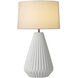 Concord 30 inch 100.00 watt Walnut and White with Weathered Brass Table Lamp Portable Light
