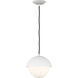 Drew & Jonathan Hyde 1 Light 9.88 inch Matte White Pendant Ceiling Light in Standard