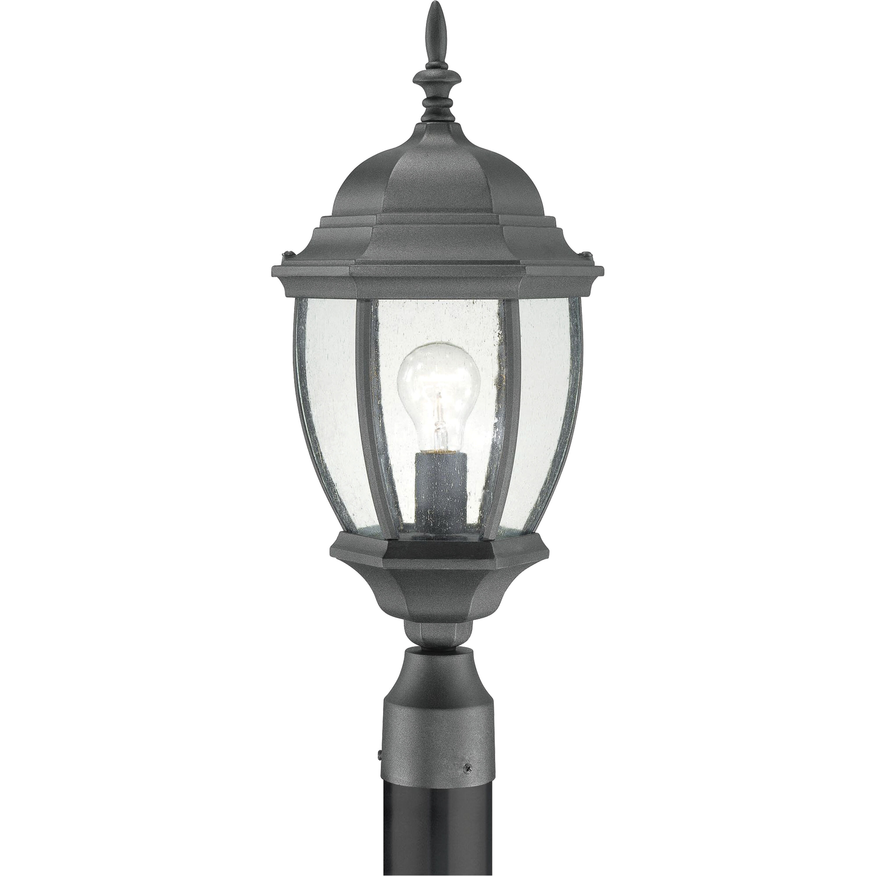 Covington 1 Light 21.5 inch Black Outdoor Post Light