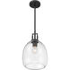 Orbis 1 Light 10 inch Dark Matte Black Mini Pendant Ceiling Light