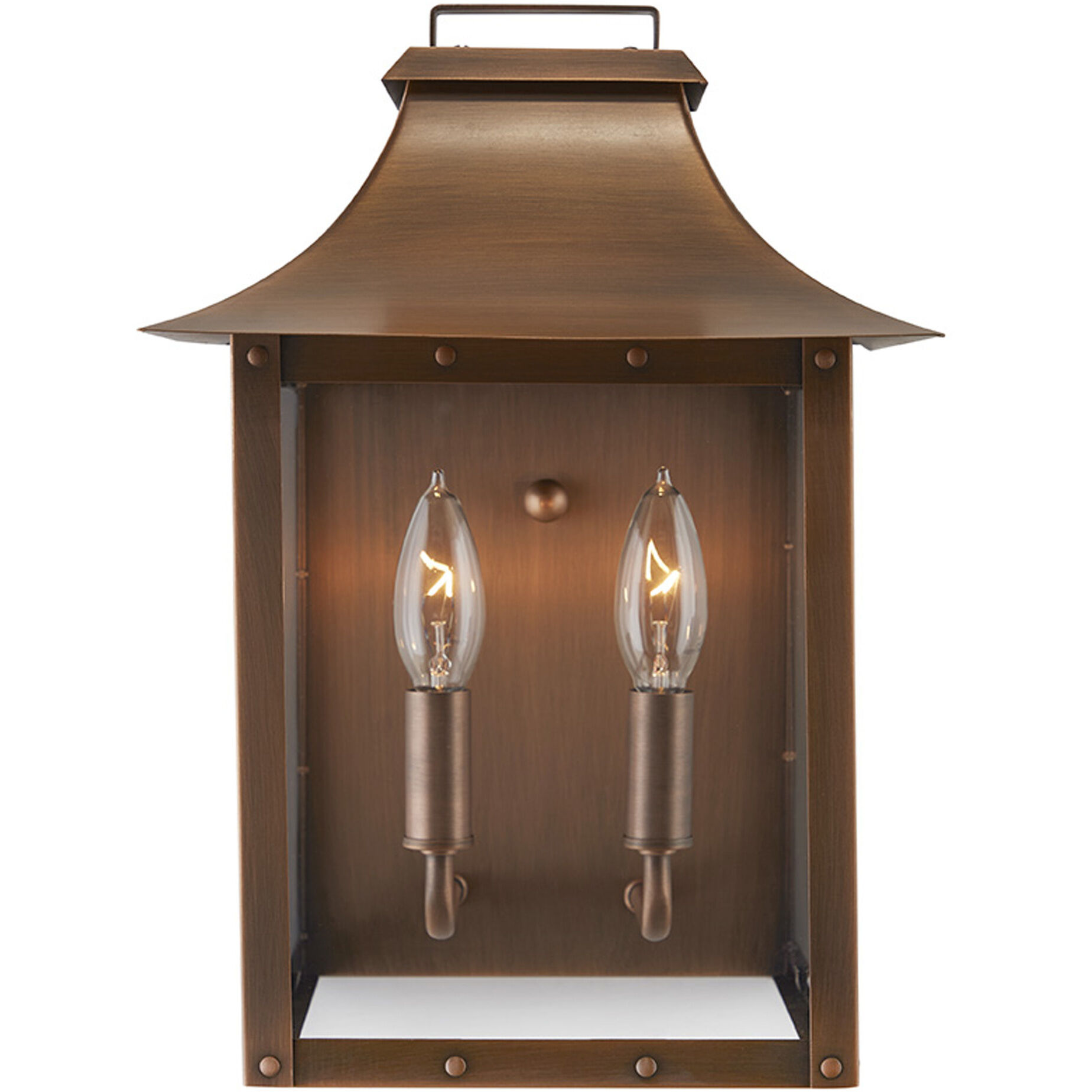 Manchester 2 Light 14 inch Copper Patina Exterior Wall Mount