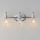 Ava 3 Light 22 inch Polished Chrome Bath Vanity Light Wall Light