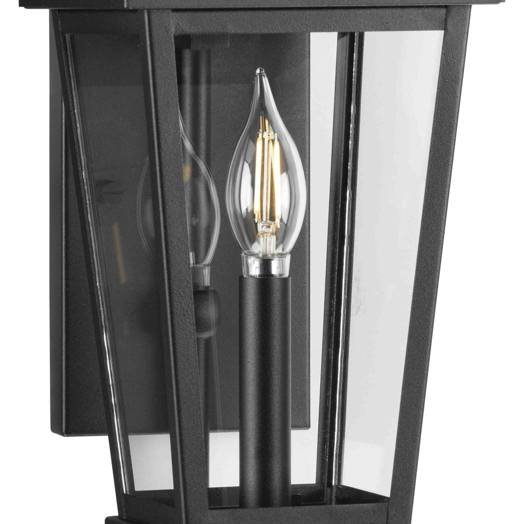 Richmond Hill 1 Light 17.5 inch Textured Black Outdoor Wall Lantern, Design Series