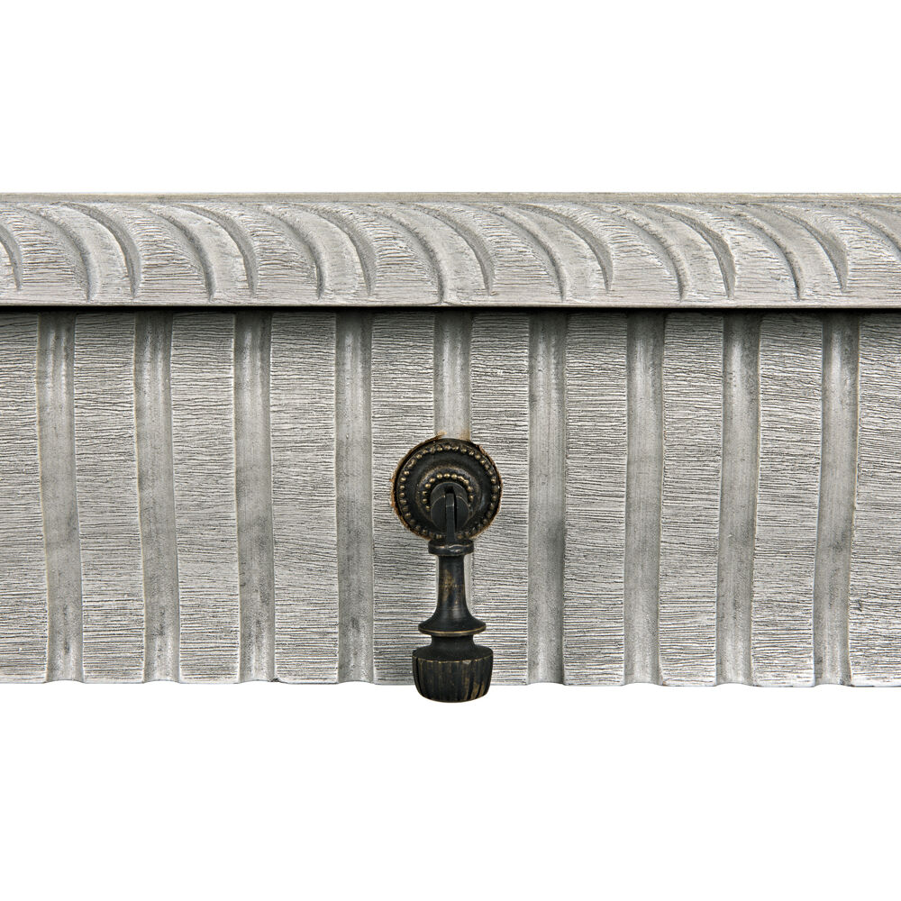 Portuguese 72 X 32 inch Distressed Grey Desk