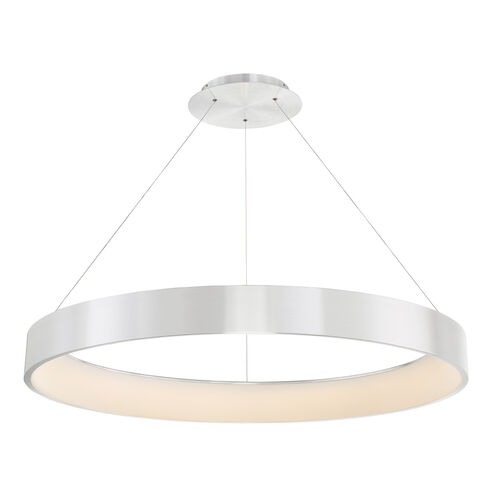 Corso LED 42.5 inch Brushed Aluminum Pendant Ceiling Light in 43in, dweLED