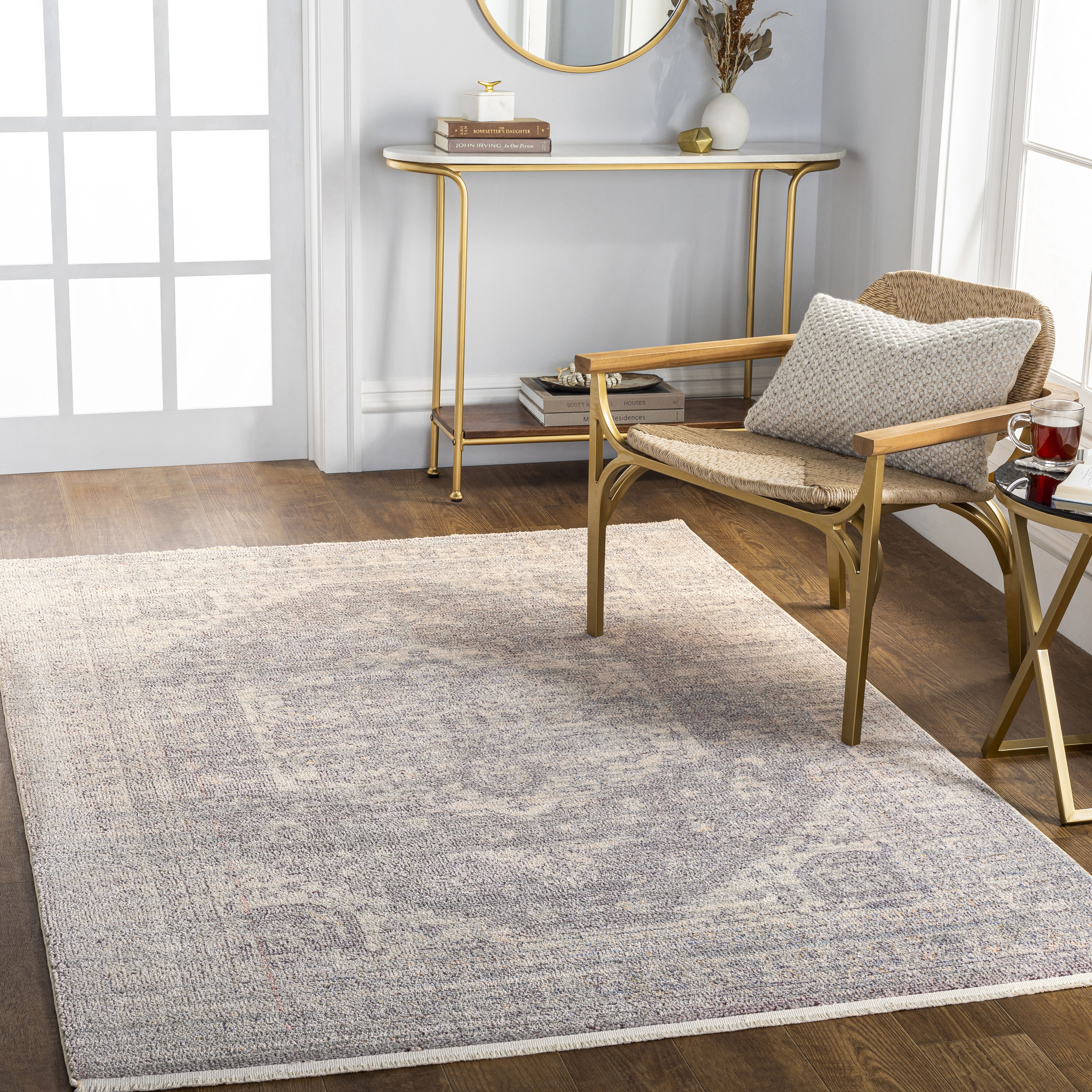 Subtle 108 X 79 inch Taupe Rug, Rectangle
