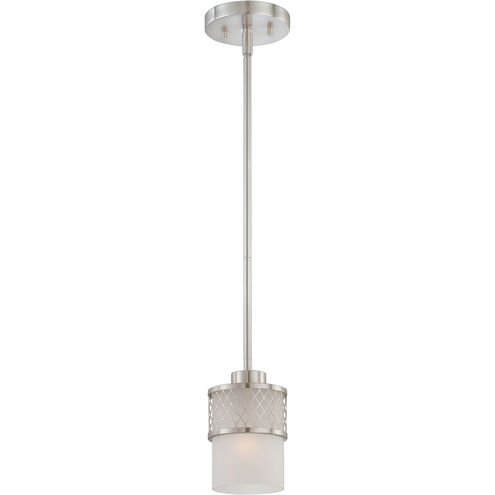 Fusion 1 Light 5 inch Brushed Nickel Mini Pendant Ceiling Light