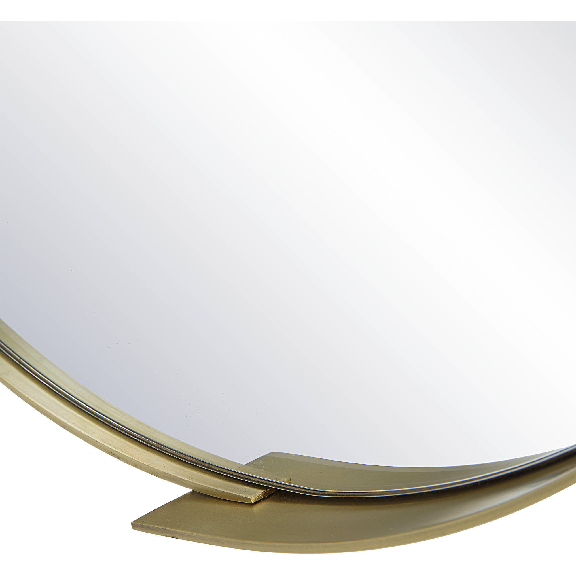 Aleah 40 X 20 inch Satin Brass Wall Mirror