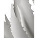 Agave 60.25 inch Gesso White and Mirror Console Table, Marjorie Skouras Collection