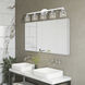 Bernardino 5 Light 44 inch Polished Chrome Vanity Wall Sconce Wall Light