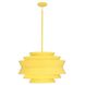 Pierce 3 Light 23 inch Canary Yellow Pendant Ceiling Light