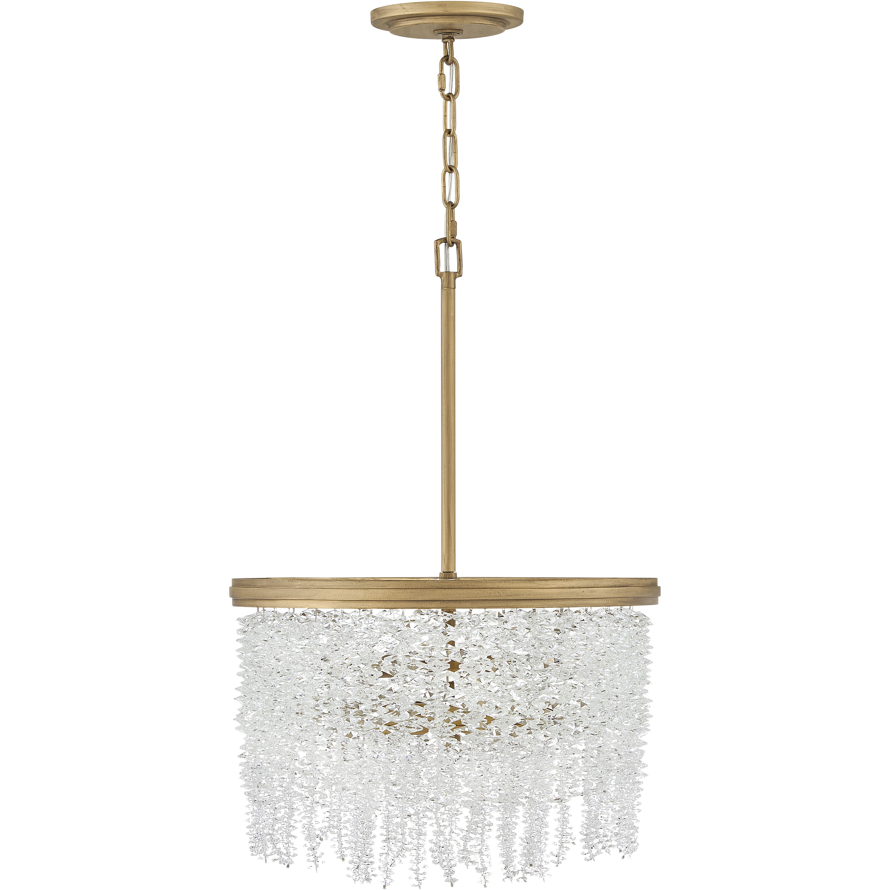 Rubina 4 Light 18 inch Burnished Gold Pendant Ceiling Light