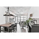 Modern 5 Light 26 inch Matte Black Chandelier Ceiling Light