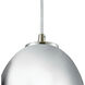 Illusions 1 Light 5 inch Satin Nickel Mini Pendant Ceiling Light