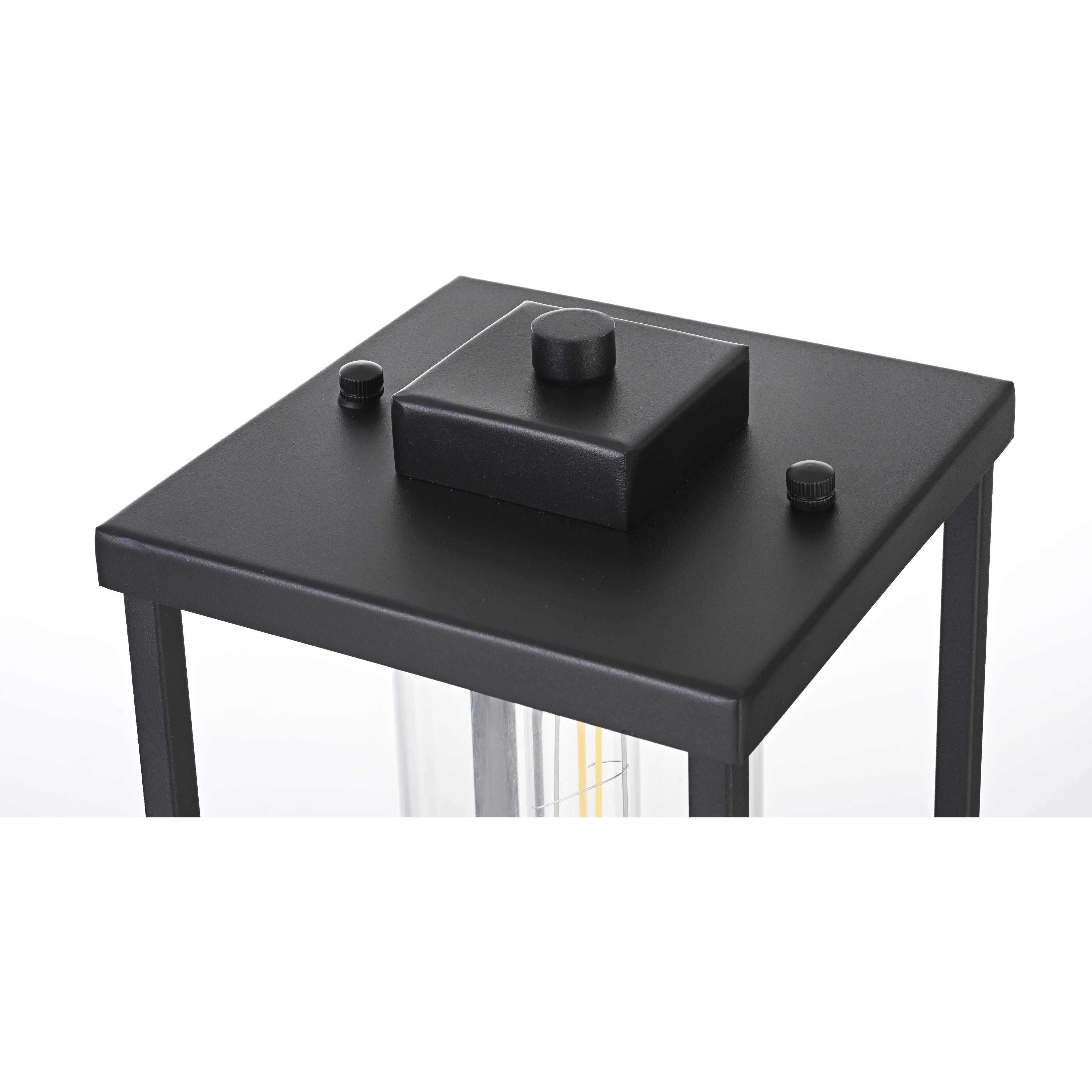 Memphis 1 Light 16.5 inch Black Outdoor Post Light