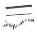 Lily LED 41.1 inch Natural Iron and Dark Smoke Pendant Ceiling Light in Natural Iron/Dark Smoke
