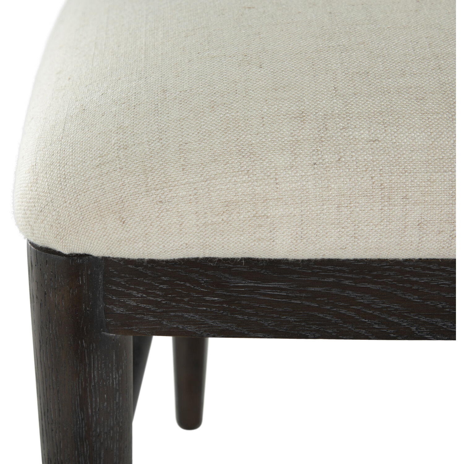 Vira Black / Cerused Forest Black / Linen / Matte Gold Brass Occasional Chair