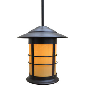 Newport 1 Light 13.75 inch Satin Black Pendant Ceiling Light in Frosted