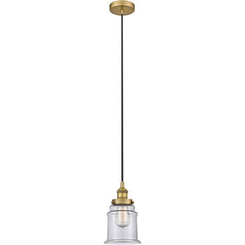 Edison Canton 1 Light 6 inch Brushed Brass Mini Pendant Ceiling Light
