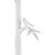 Piaf 69.5 inch 150 watt Gesso White Floor Lamp Portable Light