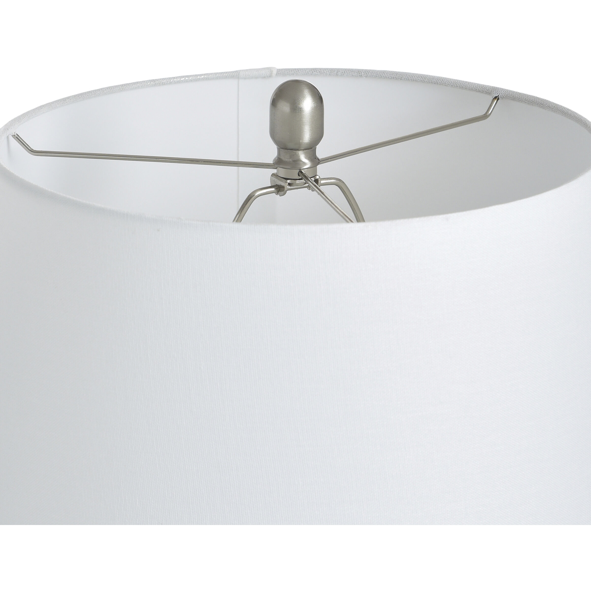 Donald 29.5 inch 100 watt Silver and Grey and White Table Lamp Portable Light