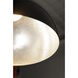 Hemisphere LED 31 inch Gloss Black and Aluminum Single Pendant Ceiling Light 