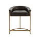 Calvin 29 inch Brindle Leather/Antique Brass Counter Stool