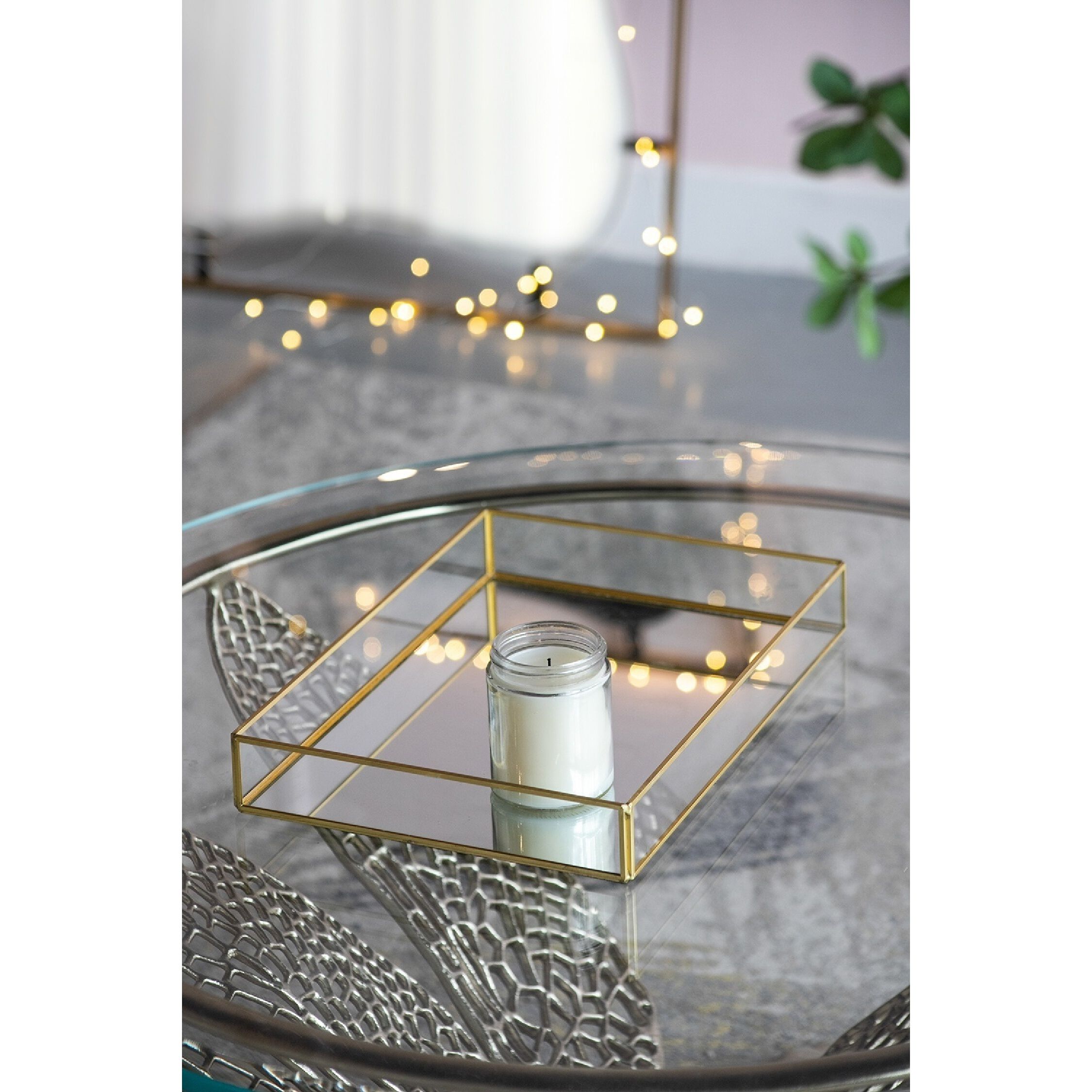 Anita Clear/Gold Tray