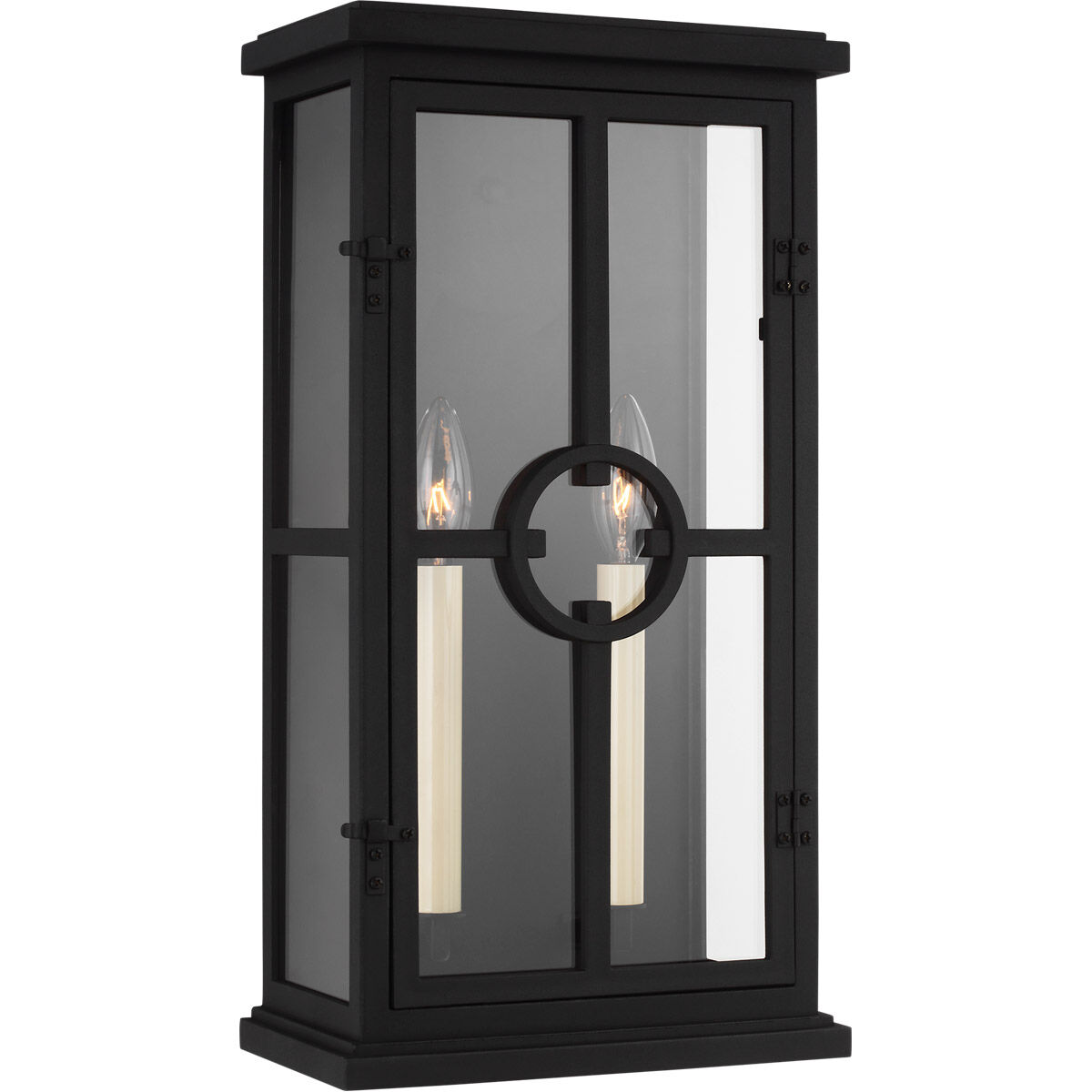 Belleville 2 Light 18 inch Textured Black Outdoor Wall Lantern, Medium