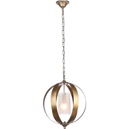 Marion 1 Light 15 inch Vintage Sliver Pendant Ceiling Light in Silver
