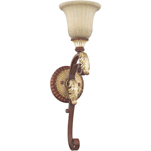 Villa Verona 1 Light 6 inch Verona Bronze with Aged Gold Leaf Accents Wall Sconce Wall Light