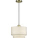 Manorwood 1 Light 12 inch Antique Brass Pendant Ceiling Light