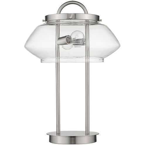 Garner 24 inch 60.00 watt Satin Nickel Table Lamp Portable Light