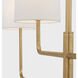 Barbara Barry Go Lightly LED 70 inch Gild Linear Chandelier Ceiling Light