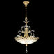Beveled Arcs 3 Light 32 inch Gold Pendant Ceiling Light in Gold Leaf