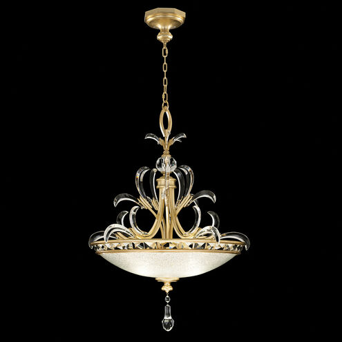 Beveled Arcs 3 Light 32 inch Gold Pendant Ceiling Light in Gold Leaf