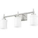 Cadoc 3 Light 23.5 inch Brushed Nickel Bath Vanity Light Wall Light