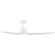 Stella 60 inch Matte White Downrod Ceiling Fans, Smart Fan