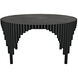 Royal Hall 56 X 56 inch Matte Black Dining Table