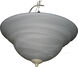 Foothills Forge 2 Light Navaho White Invert Bowl Pendant Ceiling Light