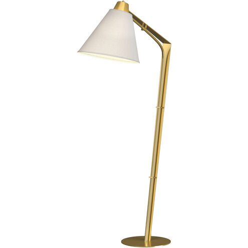Reach 55.2 inch 100 watt Modern Brass Floor Lamp Portable Light in Natural Anna