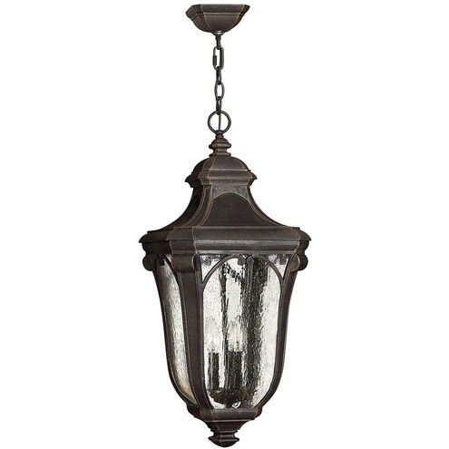 Trafalgar 3 Light 12 inch Mocha Outdoor Hanging Lantern