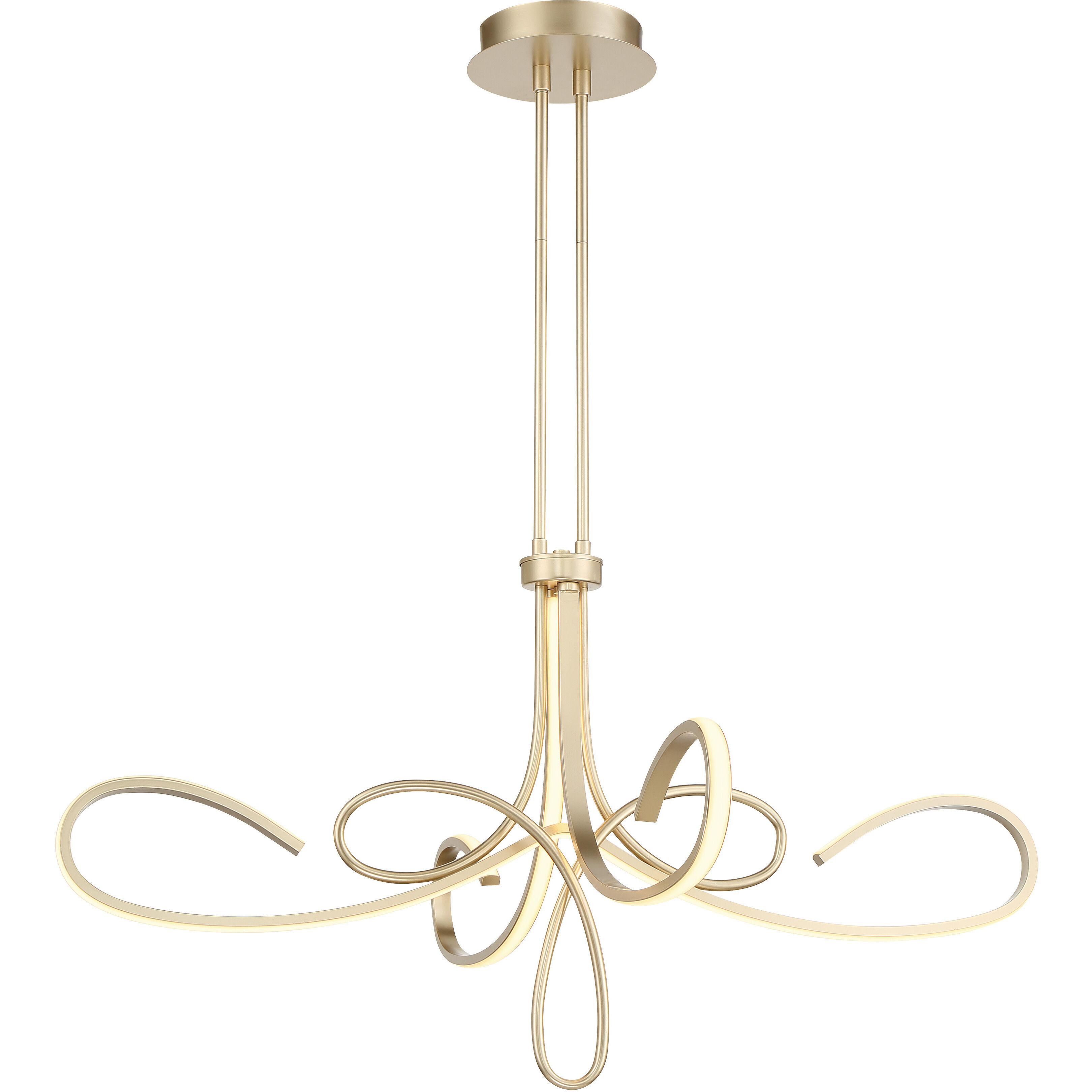 Astor LED 38 inch Soft Gold Chandelier Ceiling Light