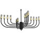 Claude 16 Light 46 inch Matte Black Chandelier Ceiling Light