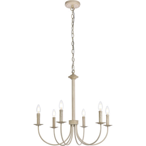 Brielle 6 Light 26 inch Weathered Dove Pendant Ceiling Light