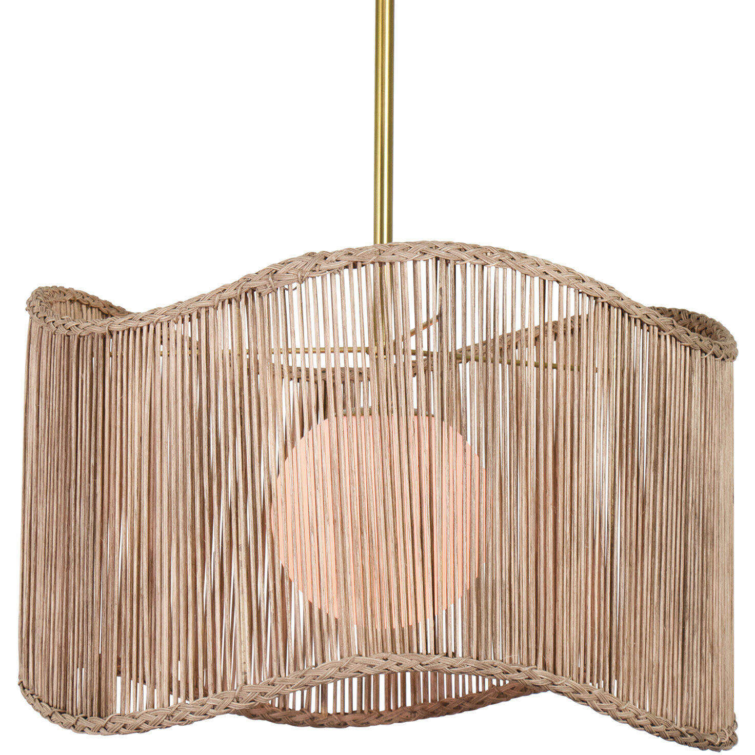 Nimes 1 Light 22 inch Natural Pendant Ceiling Light, Drum