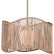 Nimes 1 Light 22 inch Natural Pendant Ceiling Light, Drum